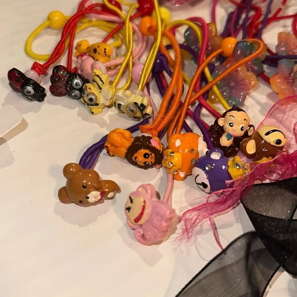 Mixed Lot Of Multicolor Hair Accessories Set 100+ Pieces Girls Multi-sizes